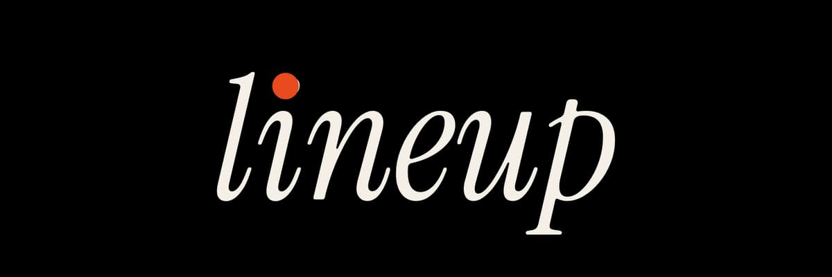 The Lineup wordmark