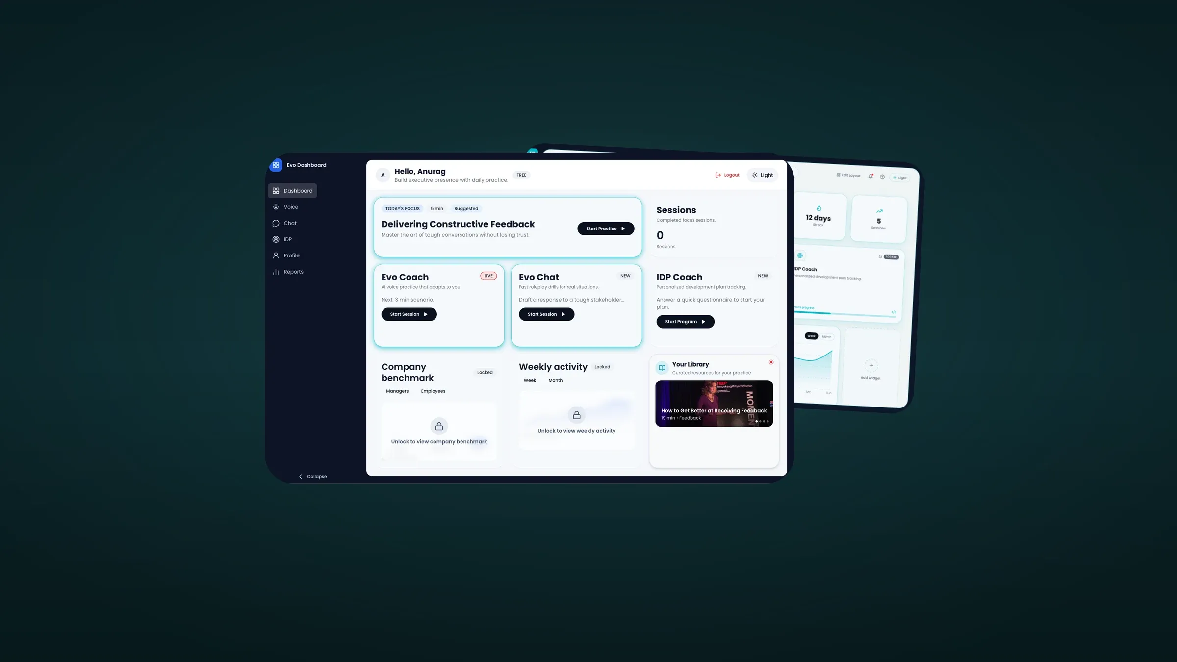 Evo Dashboard — Evo by Evolusis
