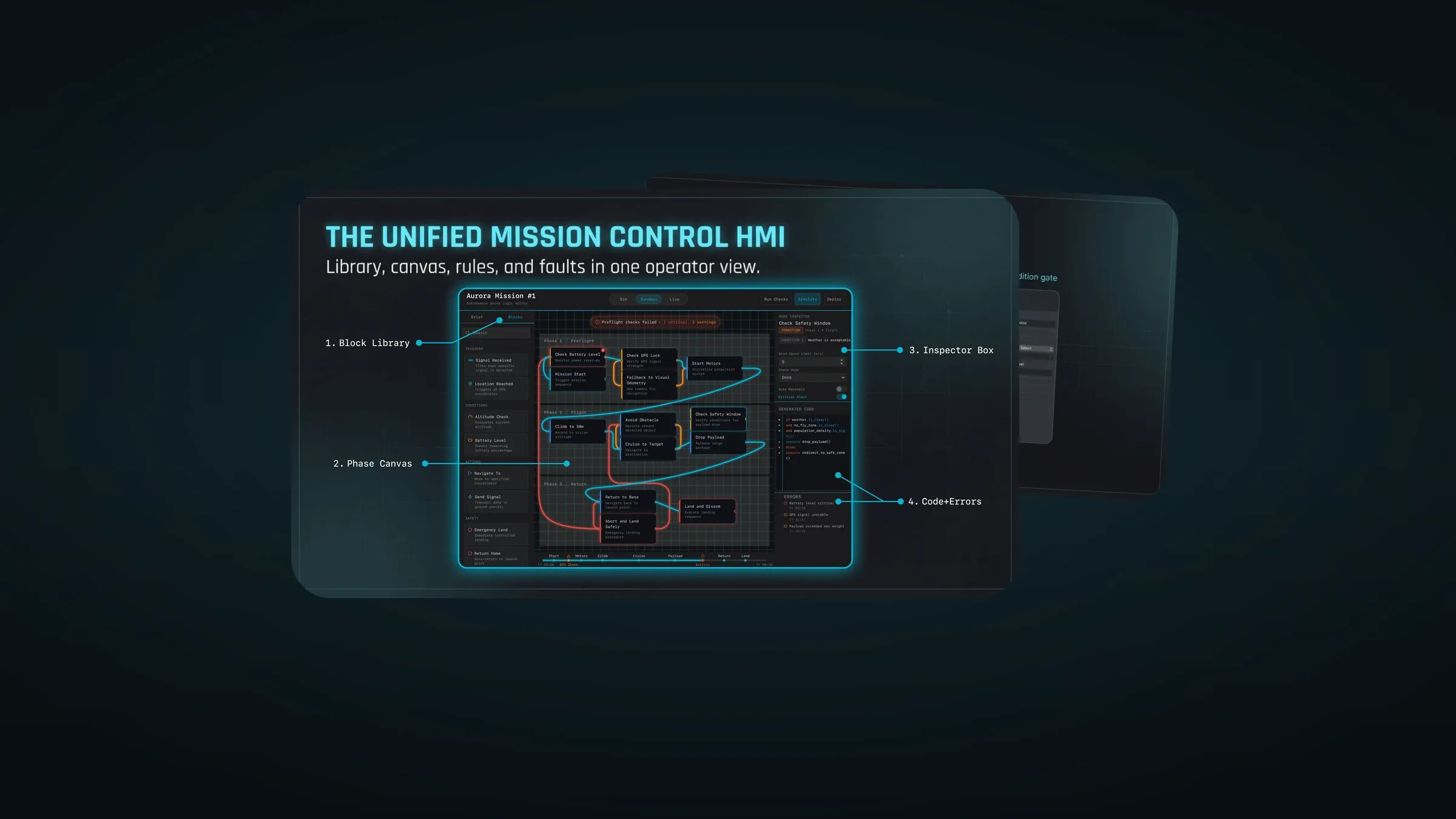 Mission Control: Operator-First Drone (No-Code) HMI